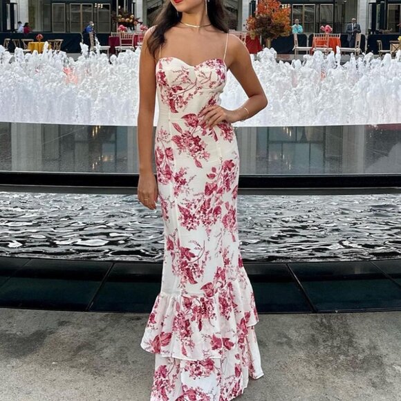 NWT Reformation Fallon Maxi Dress Sz4 Paris Floral - Picture 3 of 14